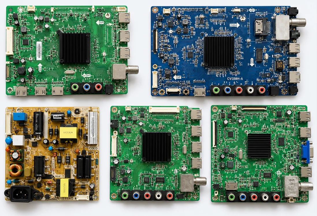 TV Motherboards for LED, LCD & Smart TVs – Compatible with Samsung, LG, Sony, TCL, Mi and other brands